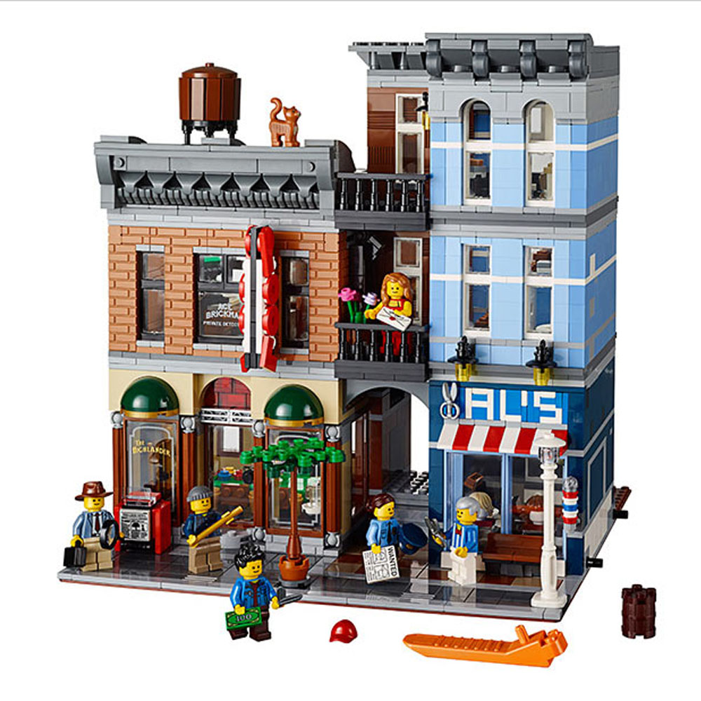 FREE SHIPPING Detective's Office 10246 Compatible LEGO BUILDING BLOCK