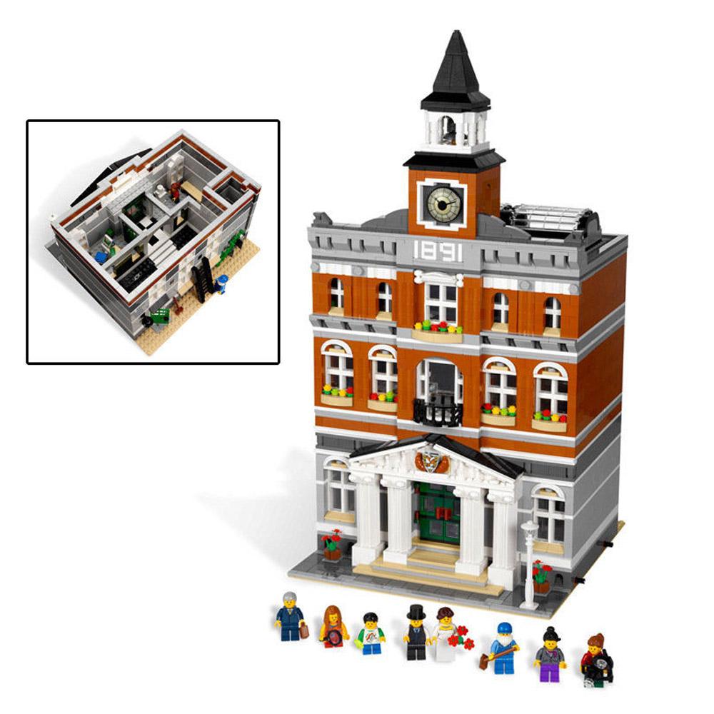 FREE SHIPPING Town Hall 10224 Compatible LEGO BUILDING BLOCK