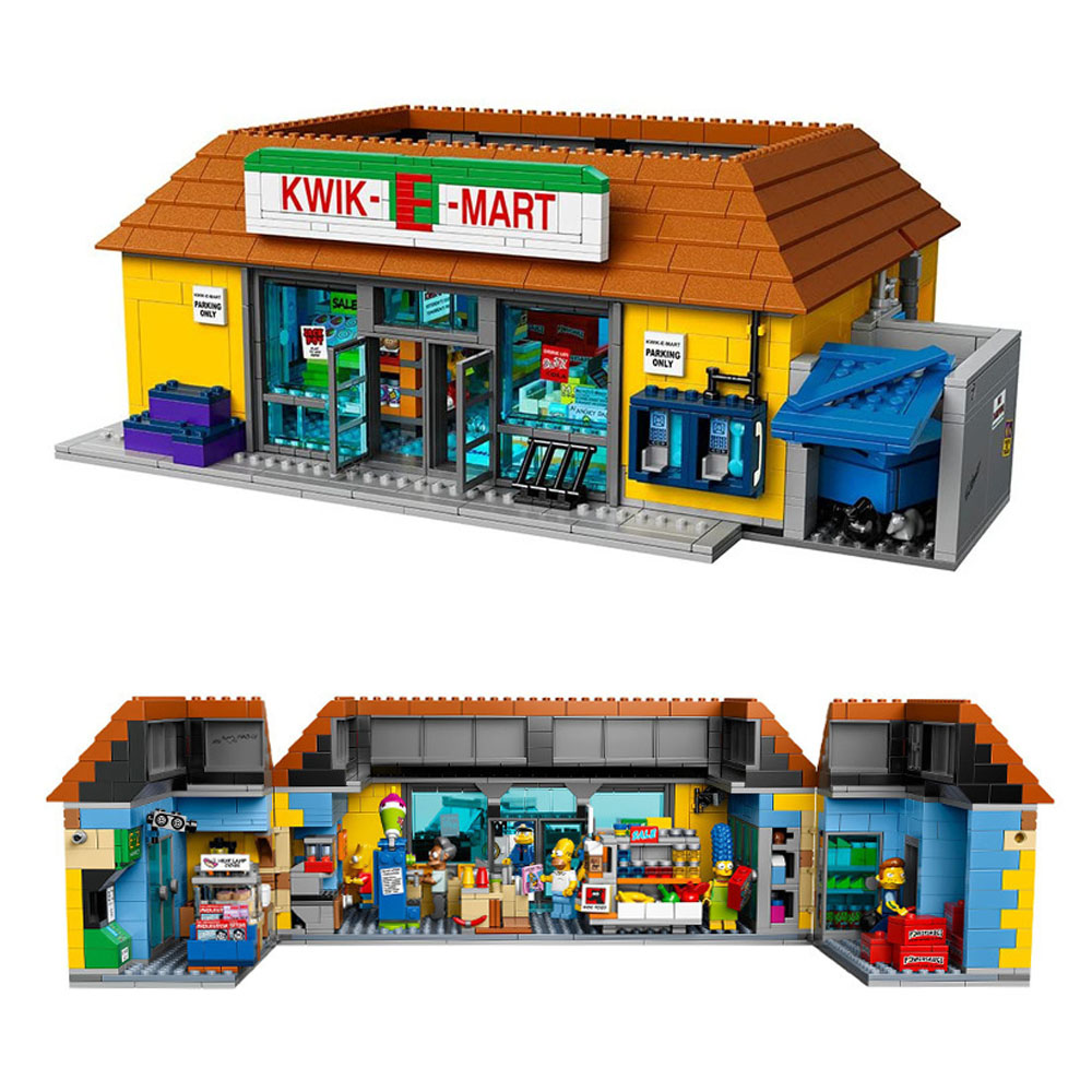 FREE SHIPPING Kwik-E-Mart 71016 Compatible MOC LEGO BUILDING BLOCK