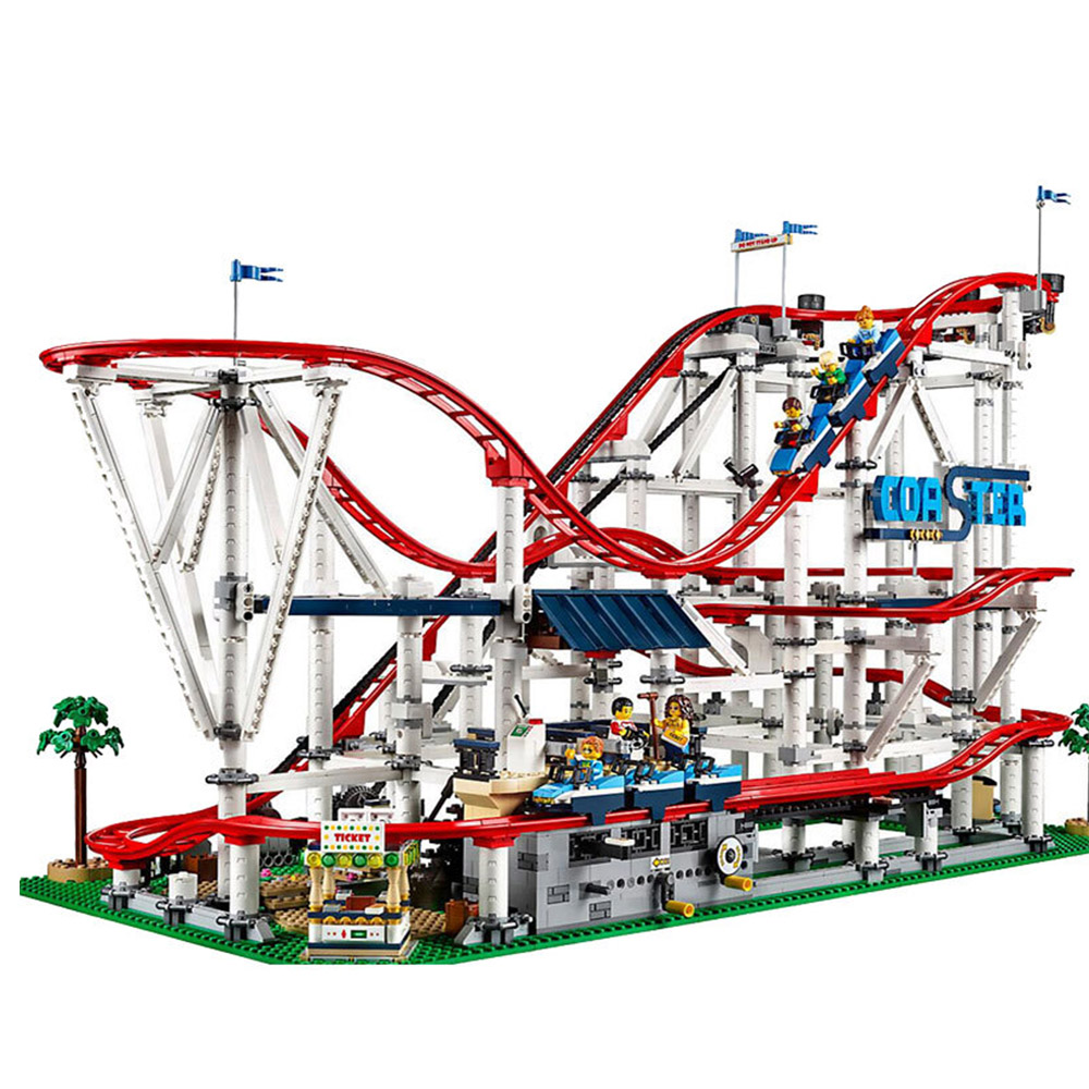 FREE SHIPPING Roller Coaster 10261 Compatible MOC LEGO BUILDING BLOCK