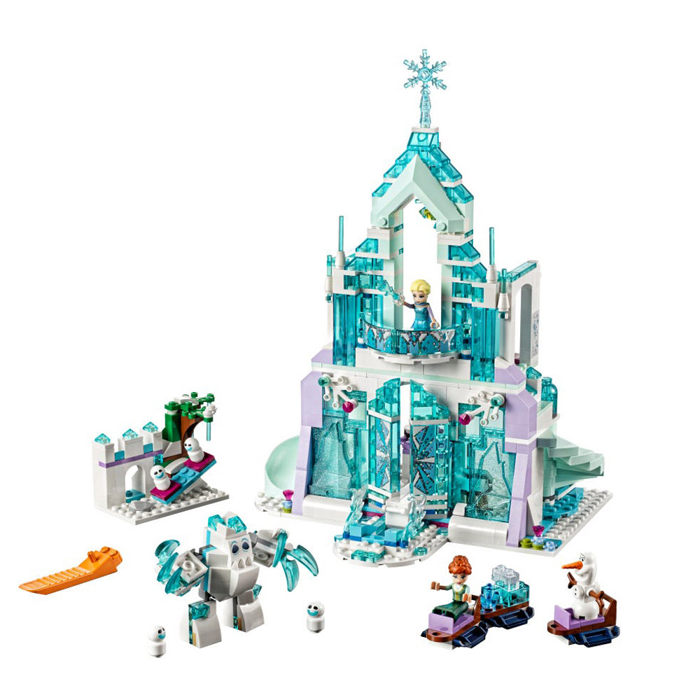 FREE SHIPPING MOC LEGO BUILDING BLOCK ELSA'S MAGICAL ICE PALACE