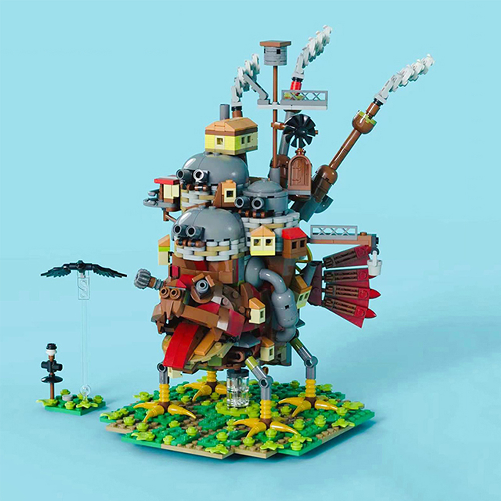 FREE SHIPPING Howl's Moving Castle Compatible MOC LEGO BUILDING BLOCK