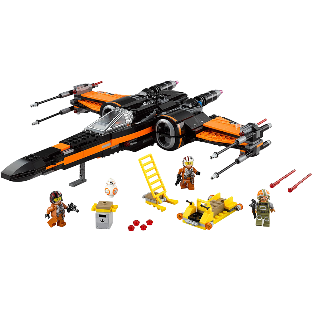 FREE SHIPPING MOC LEGO BUILDING BLOCK STAR WARS POE AIRCRAFT FIGHTER