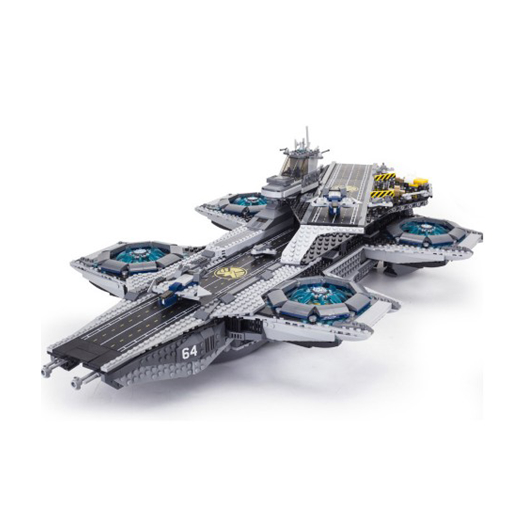 FREE SHIPPING MOC LEGO BUILDING BLOCK MARVEL THE SHIELD HELICARRIER 76042