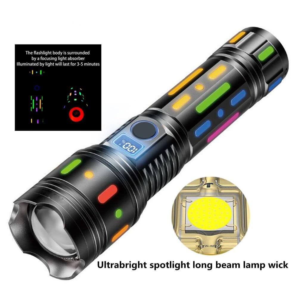 【Free Shipping】【SG-G85】🎁🏠Super Bright LED Rechargeable Tactical Laser Flashlight