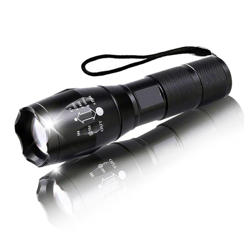 【SG-A100】Mini Torch Lanterna Tactical Flashlight Zoomable Waterproof Protable Outdoor Camping Bike Light