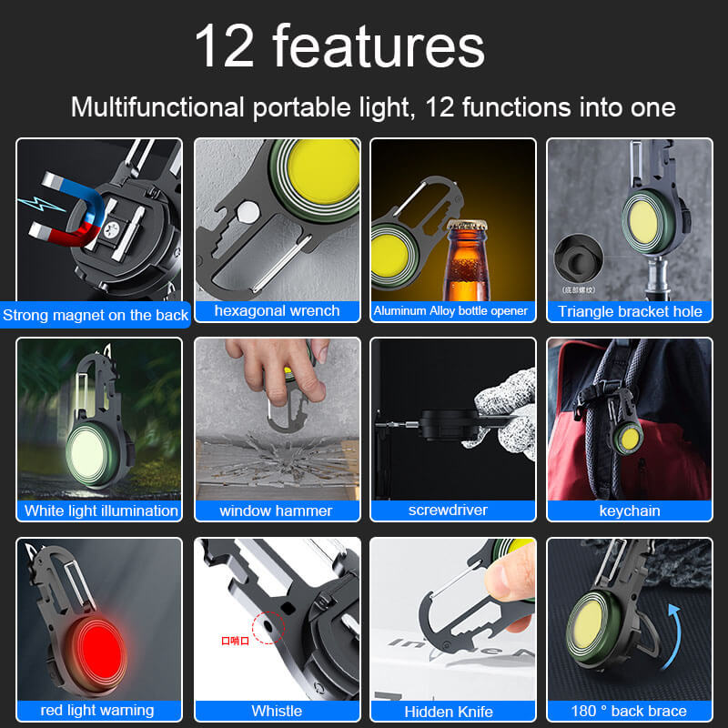 【SG-K02】🔥Multifunctional Mini Portable Rechargeable Pocket Camping Lamp