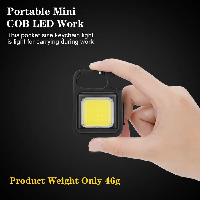 【SG-WF130】【Free Shipping】🔥Mini Rechargeable COB Keychain Work Light