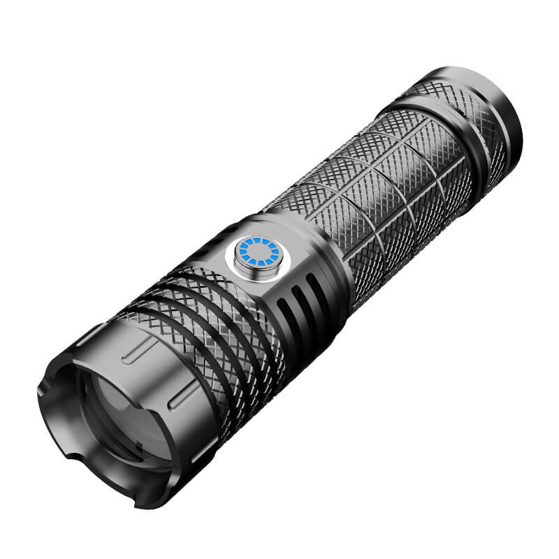 【SG-X4-1】New Design Rechargeable 5 Modes Super Bright Zoom LED Flashlight - Powerful and Versatile
