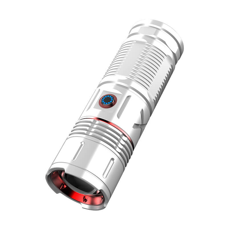 【SG-X6】🔥🎁Super Bright Rechargeable Type-C 3*18650 Li-Ion White Laser Tactical Zoom Flashlight
