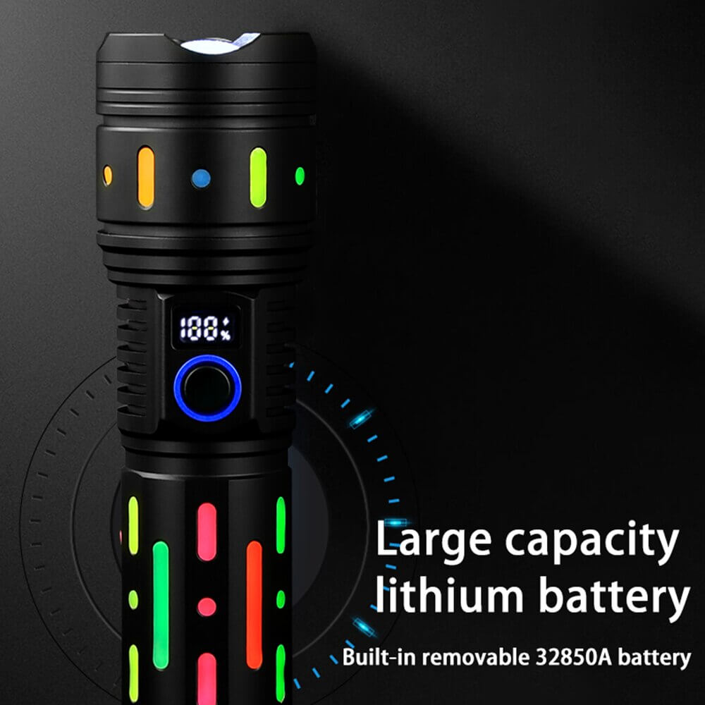 【Free Shipping】【SG-G85】🎁🏠Super Bright LED Rechargeable Tactical Laser Flashlight