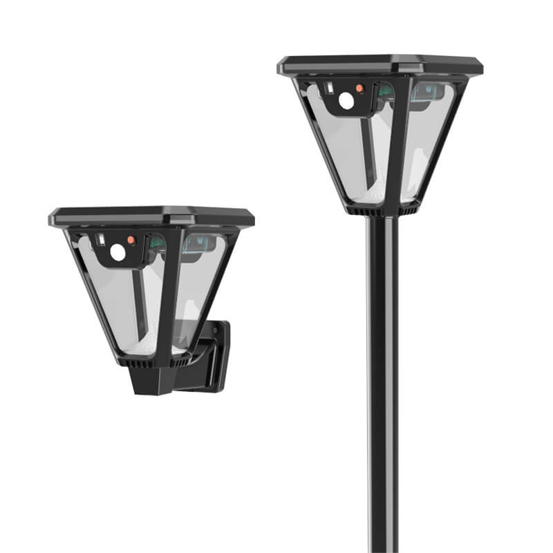 【SG-V83-2】Hot Sale Environment-friendly Bright Solar motion sensor wall light Remote Control Waterproof Outdoor led light garden Lamp