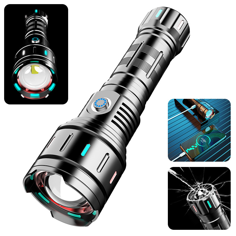 【Free Shipping】🔥⏰Last Day Promotion 50% OFF - Rechargeable Powerful Tactical Flashlight 80000 High Lumens