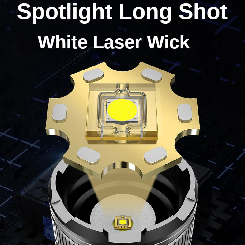 【SG-X7】24W Rechargeable Aluminum LED Flashlight - Super Bright and Durable