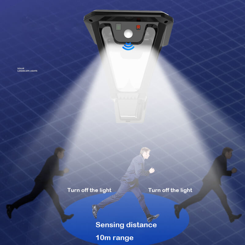 【SG-V83-2】Hot Sale Environment-friendly Bright Solar motion sensor wall light Remote Control Waterproof Outdoor led light garden Lamp