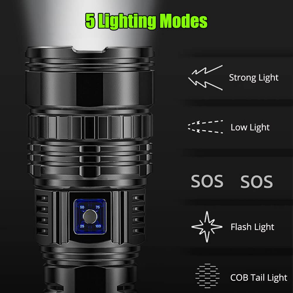【SG-S33】🔥Super Bright Rechargeable Tactical Laser Zoom Flashlight🔥