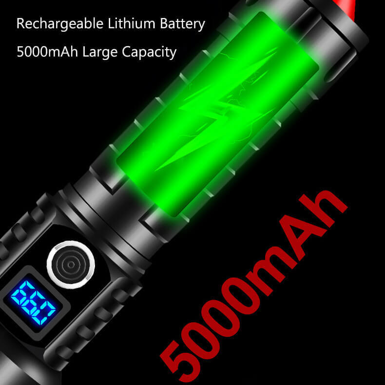 【Free Shipping】Super Bright LED Rechargeable Tactical Zoom Flashlight