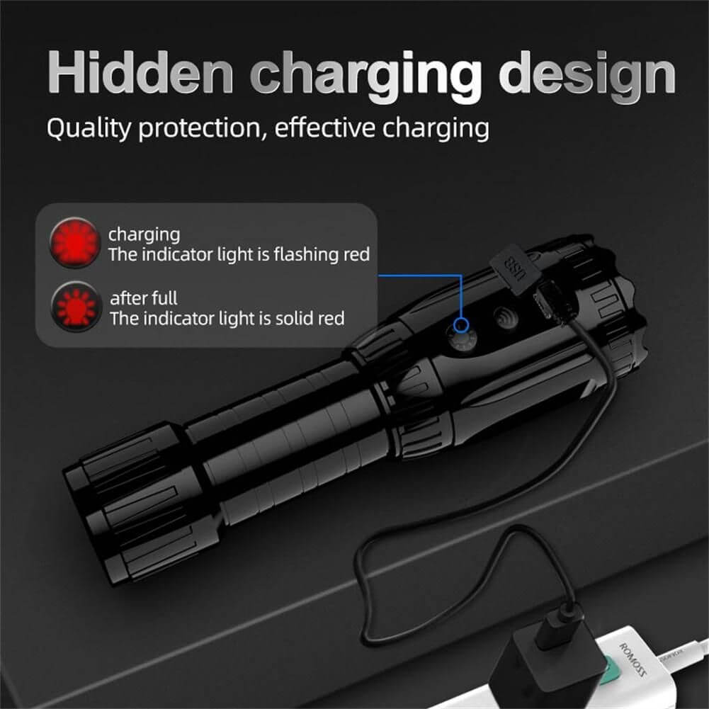 Smart LED Flashlight+Wifi+HD Camera+Strong Magnet+USB Charge+Rechargeable Battery