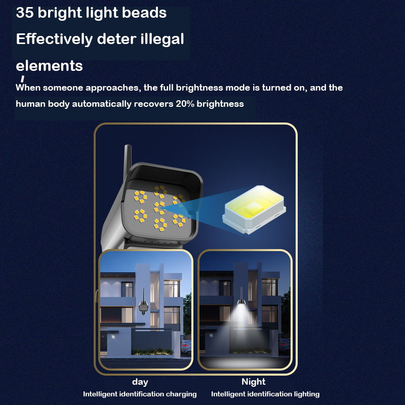 Outdoor Courtyard Waterproof Solar Security motion sensor wall light led light garden