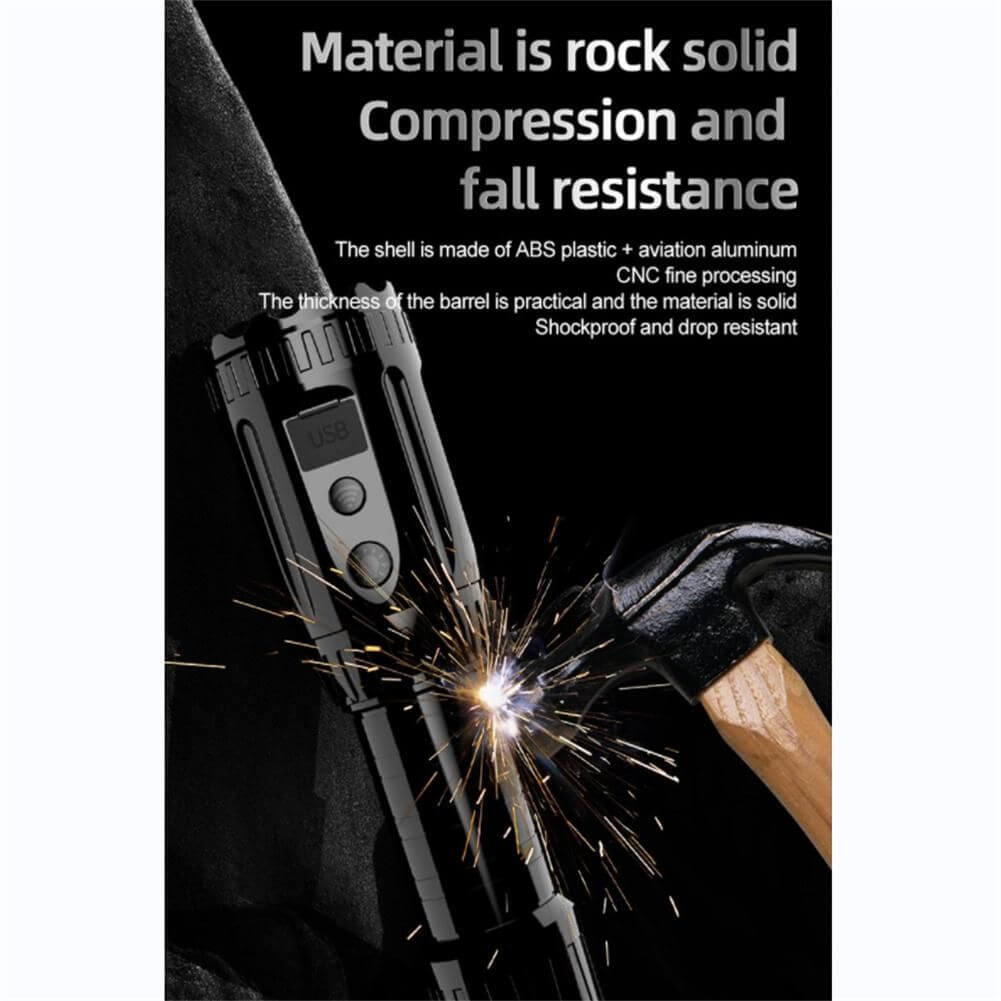 Smart LED Flashlight+Wifi+HD Camera+Strong Magnet+USB Charge+Rechargeable Battery