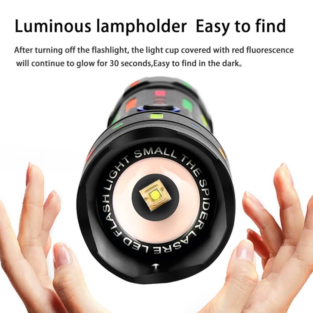 【Free Shipping】【SG-G85】🎁🏠Super Bright LED Rechargeable Tactical Laser Flashlight