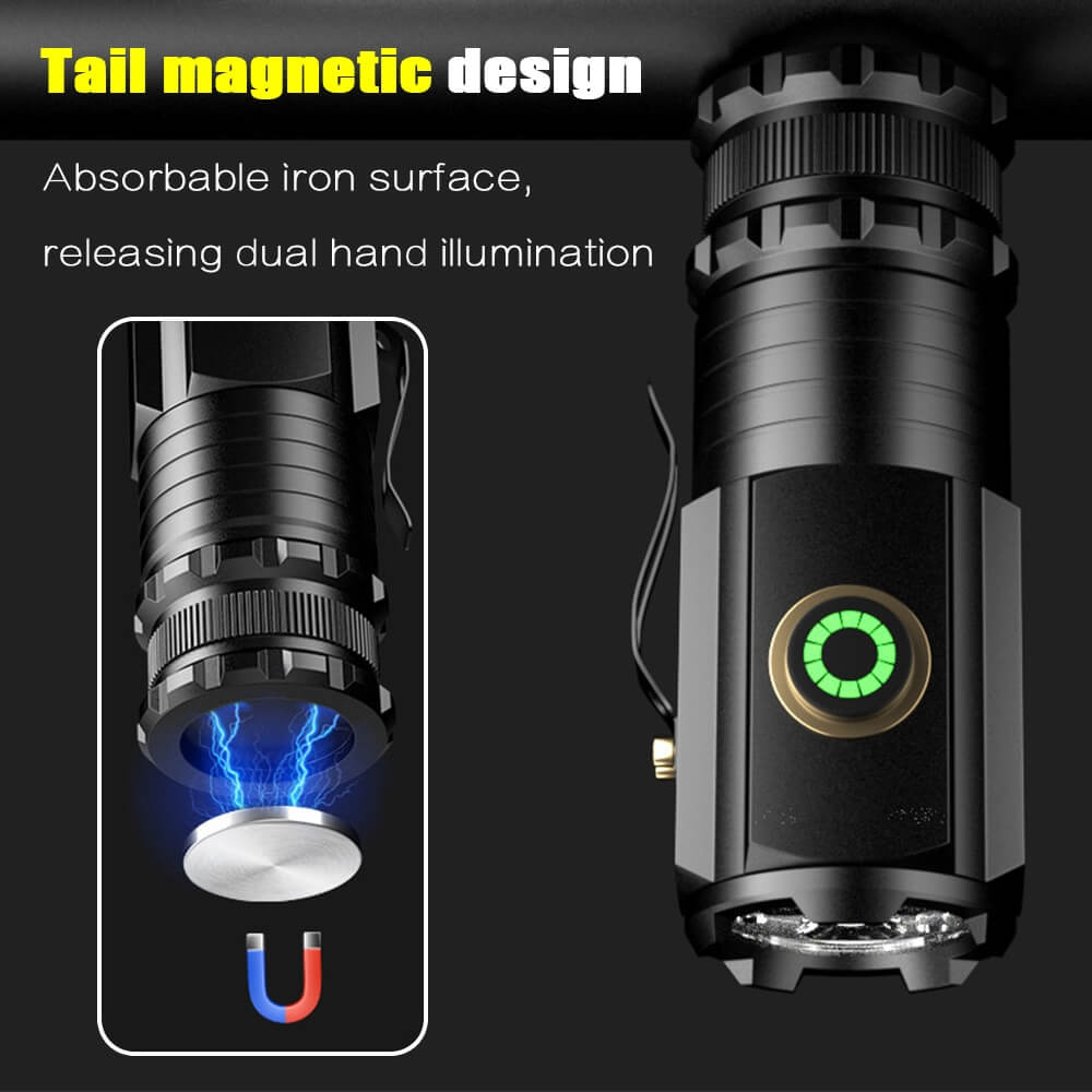【SG-F345】🔥Mini Rechargeable Portable High Power Tactical Flashlight🔥