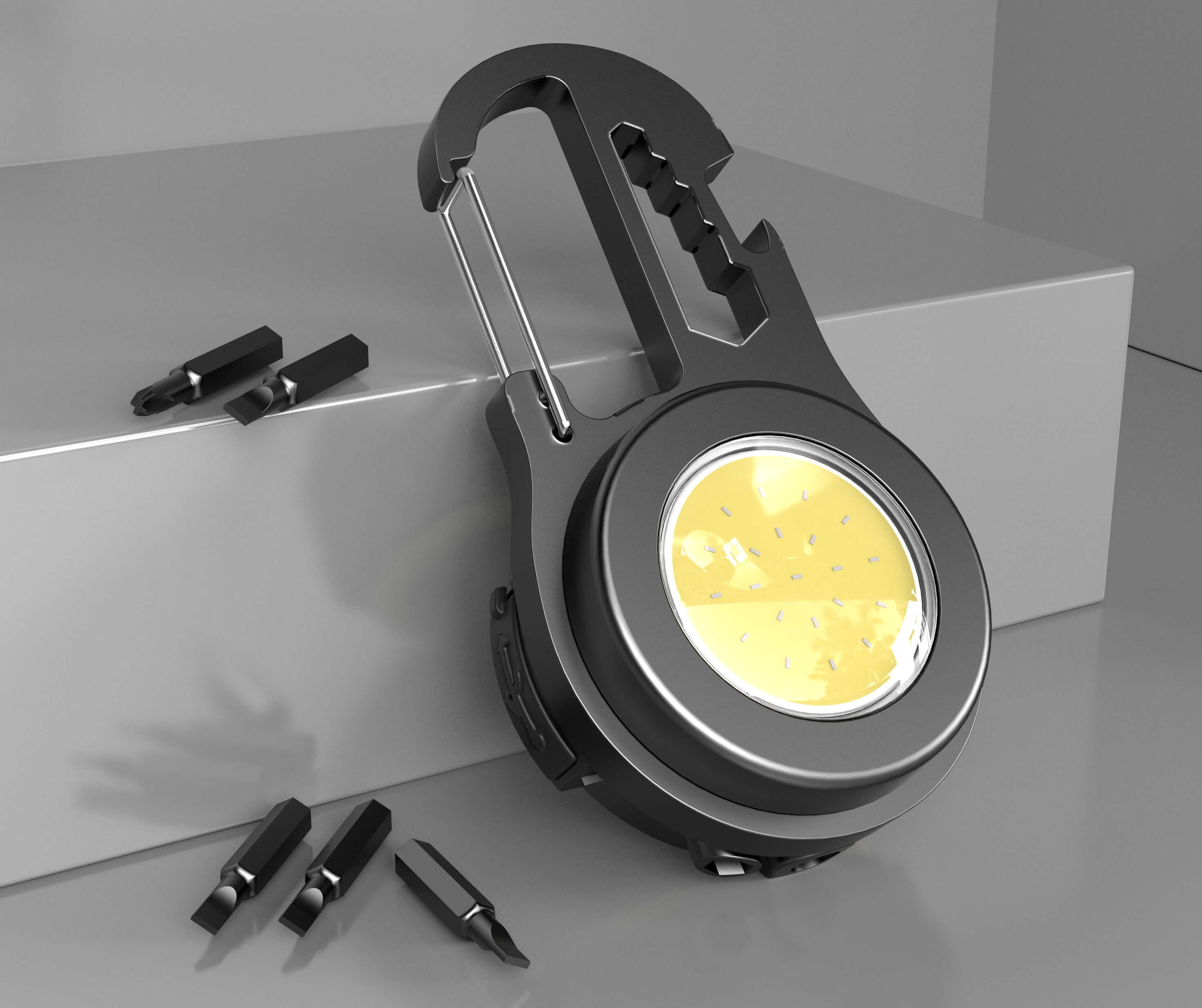 【SG-K01】【Free Shipping】🔥Powerful Mini Multifunctional Pocket COB Keychain Light