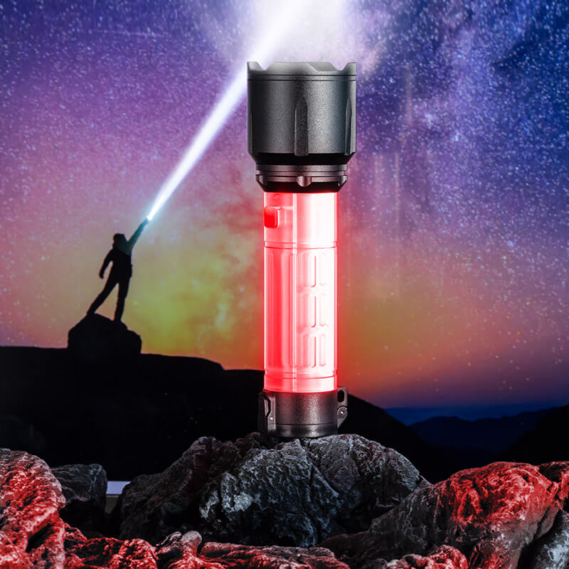 【SG-R13】🔥Super Bright Rechargeable Tactical Laser Zoom Flashlight