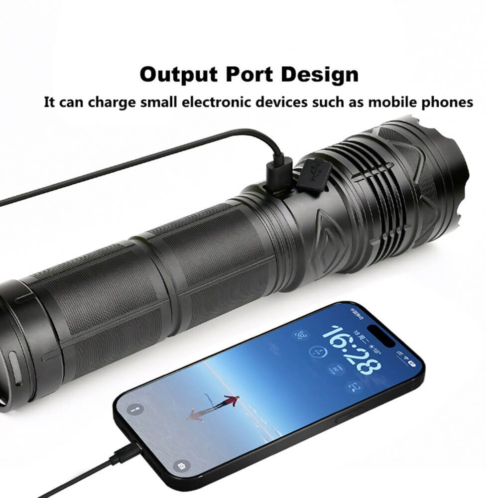 【SG-G500】🔥⏰🎁Super Bright Rechargeable 100W 3000m Long Range Outdoor Zoom Flashlight