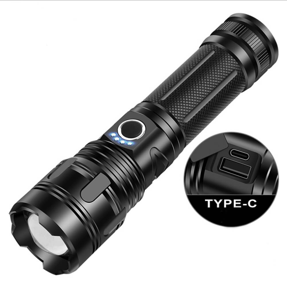 【SG-X16B】Super Bright Zoomable Tactical LED Flashlight - Portable & Rechargeable