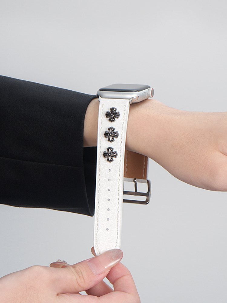 Rivet Decoration Leather Band for Apple Watch