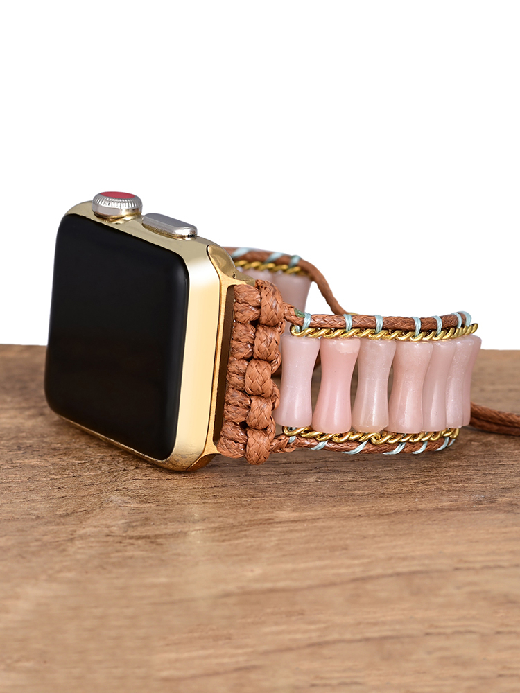 Bohemian Bamboo Natural Stone Handwoven Band