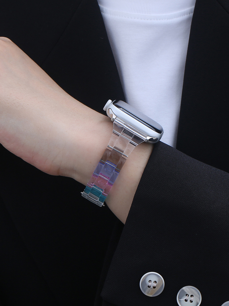 Transparent Candy Color Resin Band