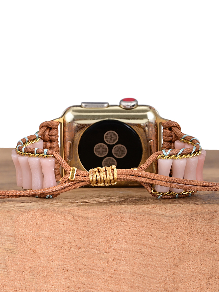 Bohemian Bamboo Natural Stone Handwoven Band