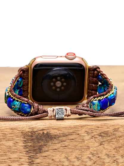 Curve Bohemian Natural Stone Handwoven Band