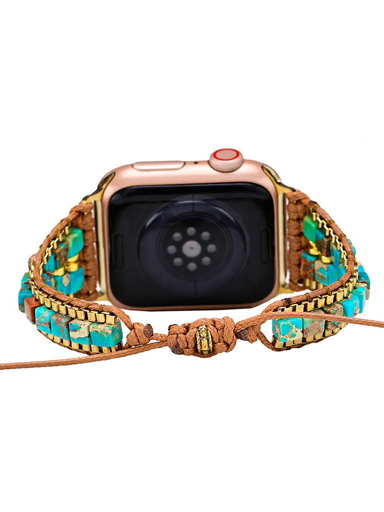 Curve Bohemian Natural Stone Handwoven Band