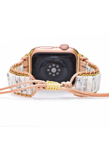 Bohemian Rectangle Natural Stone Handwoven Band