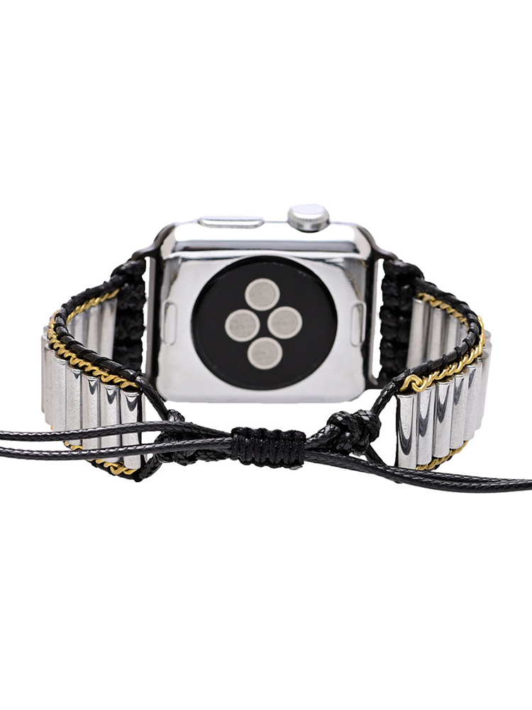 Bohemian Metal Cylinder Handwoven Band