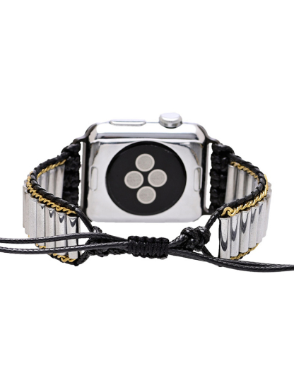 Bohemian Metal Cylinder Handwoven Band