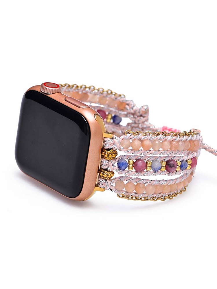 3-Link Bohemian Natural Spar Handwoven Band