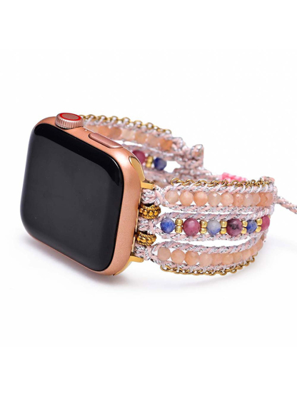 3-Link Bohemian Natural Spar Handwoven Band