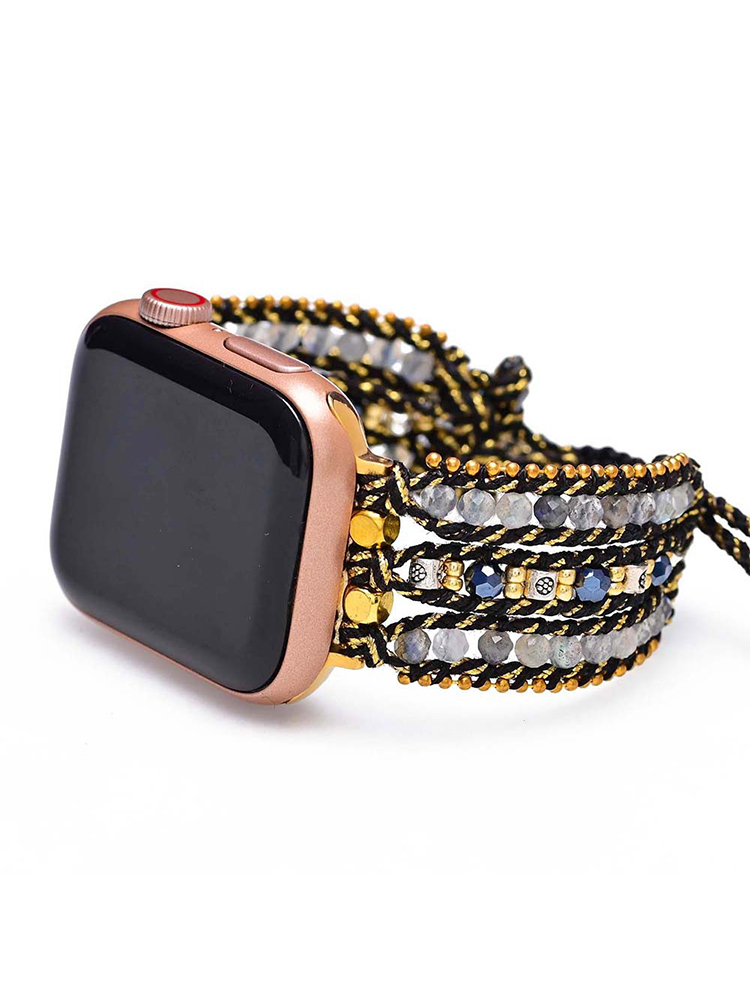 3-Link Bohemian Natural Spar Handwoven Band