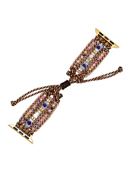 3-Link Bohemian Natural Spar Handwoven Band