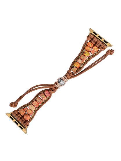 Curve Bohemian Natural Stone Handwoven Band