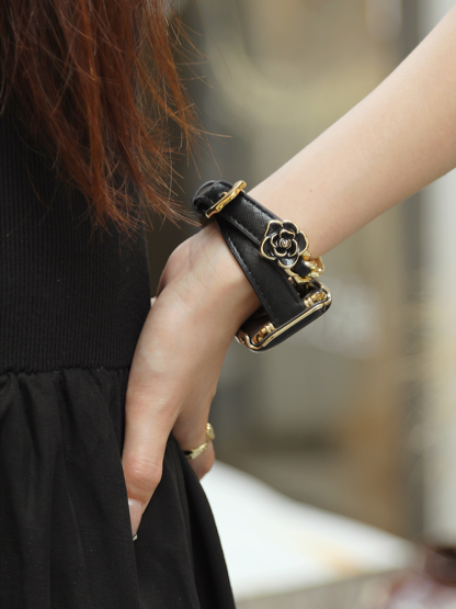 Camellia Double Tour Leather Band