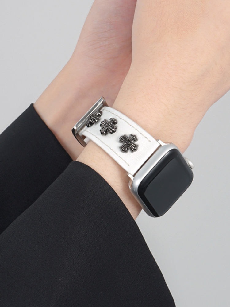 Rivet Decoration Leather Band for Apple Watch