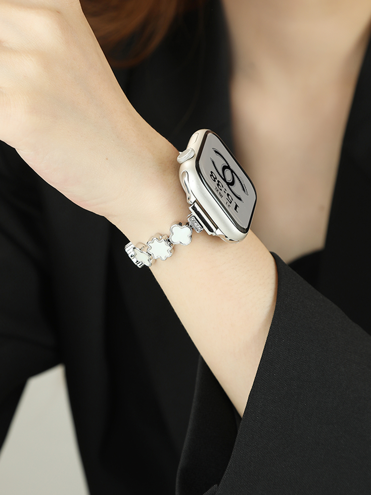 Four-leaf Clover Slim Stainless Steel Band