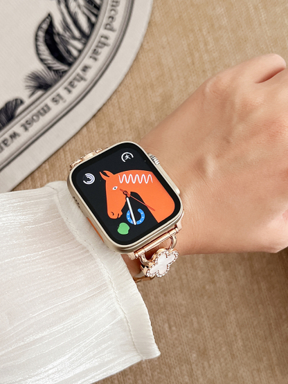 Four-leaf Clover Buckle Leather Band