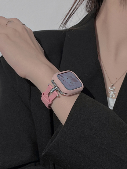 Hollowed-out Leather Band for Apple Watch