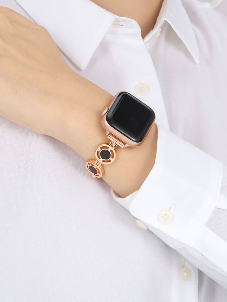 Mother-of-pearl Inlaid Chain Bracelet Band for Apple Watch